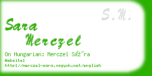 sara merczel business card